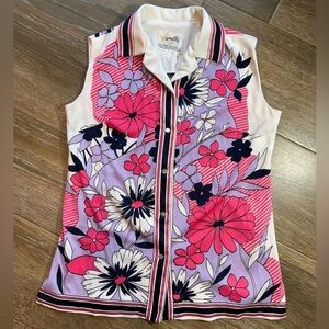 Vintage Hamilton 8 70’s disco sleeveless top size Large
